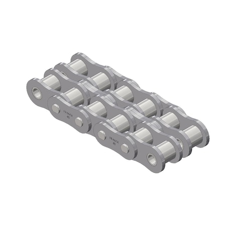 Maxco Chain 40-2 Riv ASME/ANSI Std RllrChn DblStrnd 10Ft Bx 1/2" Pit, 40-2Hmrb, PK10 40-2HMRB